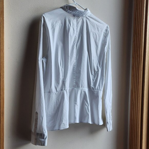 Talbots Crisp White Cotton Blend Button Down Shirt Size 16 - Picture 11 of 15